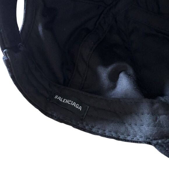 Balenciaga Black Baseball Hat - Picture 8 of 9